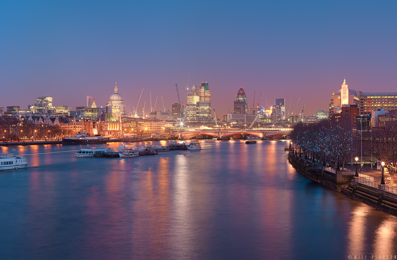 Waterloo Sunset Panorama - Will Pearson - Panoramic Photographer London