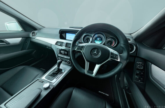 360 car interior panorama