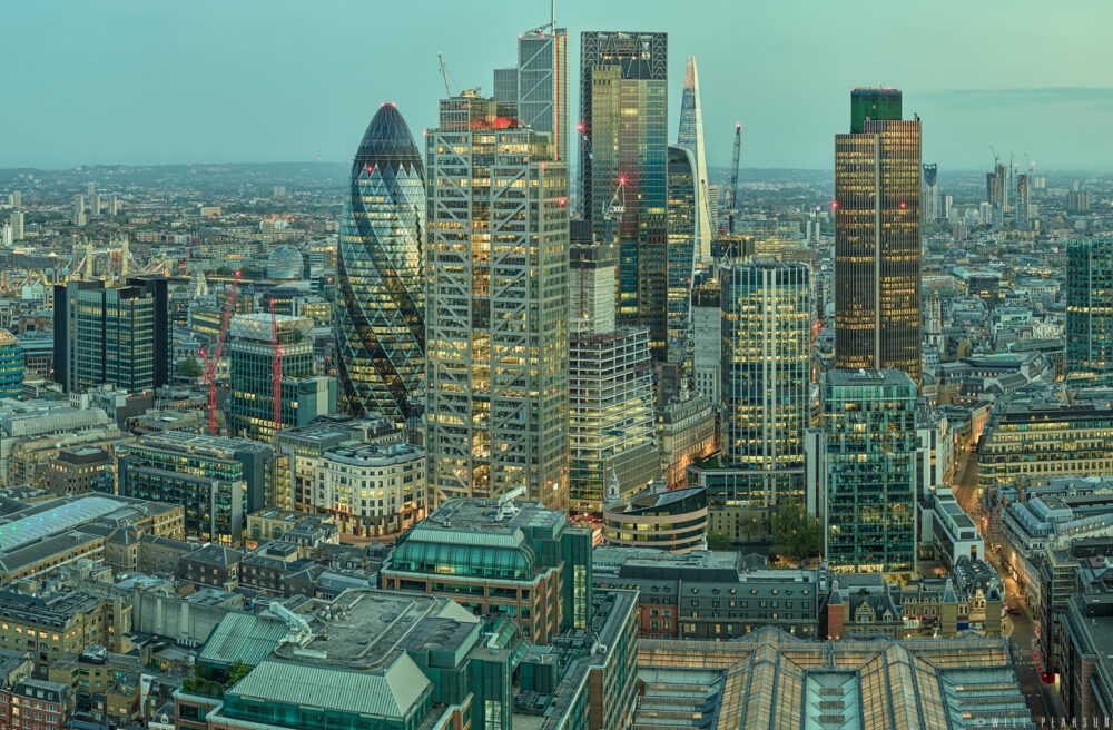 Gigapixel Cityscape  The City of London at Dusk  Cityscape Photographer